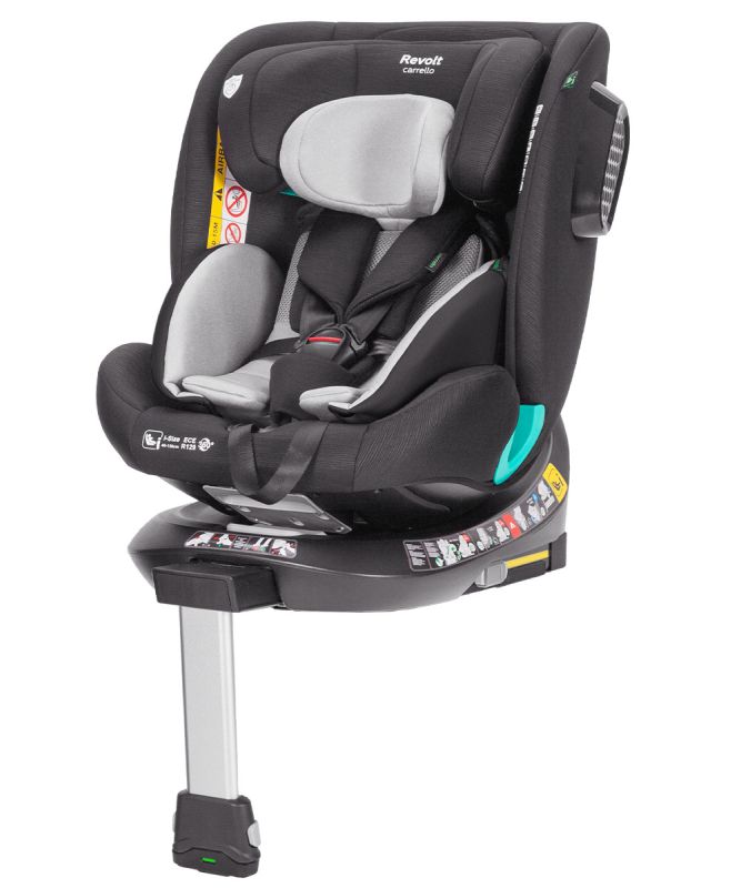 Автокрісло CARRELLO Revolt CRL-15805/1 Harbor Grey i-Size 40-150см ISOFIX з поворотом та опорною стійкою
