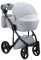 Коляска 2 в 1 Adamex Luciano Y3-A/CZ светло-серый (черная рама)