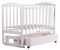 Кровать Babyroom Зайчонок Z301 маятник, ящик  белая