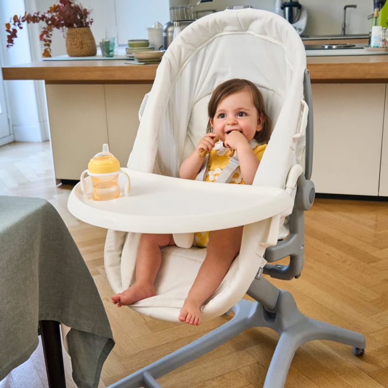 Кроватка-стульчик Chicco Baby Hug Pro 5 в 1 White Cream
