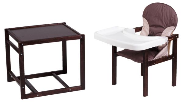 Стульчик- трансформер Babyroom Пони-220 тонированный пластиковая столешница  шоколад-бежевый Стульчик- трансформер Babyroom Пони-220 тонированный пластиковая столешница  шоколад-бежевый