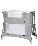 Приставная кроватка-манеж CARRELLO Aria CRL-16401 Silver Grey
