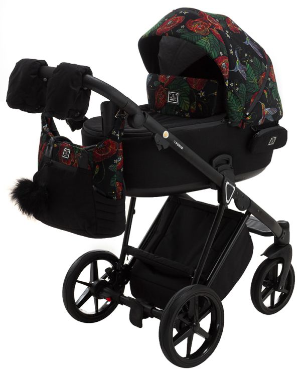 Коляска 2 в 1 Adamex Porto Flowers-8