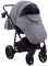 Коляска 2 в 1 Adamex Hybryd Plus BR281 черный кожа (мрамор) - серый