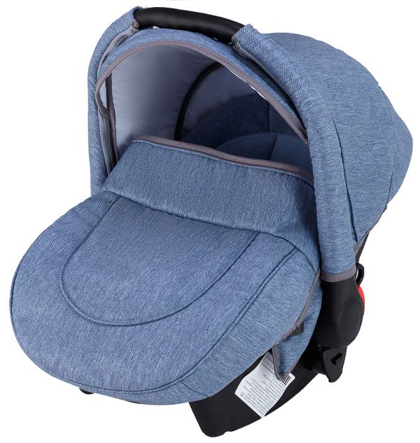 Автокрісло Adamex Carlo Len світло-сірий (джинс)