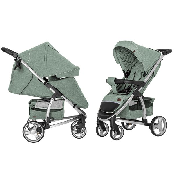 Коляска прогулянкова CARRELLO Vista CRL-8505 Olive Green в льоні + дощовик L