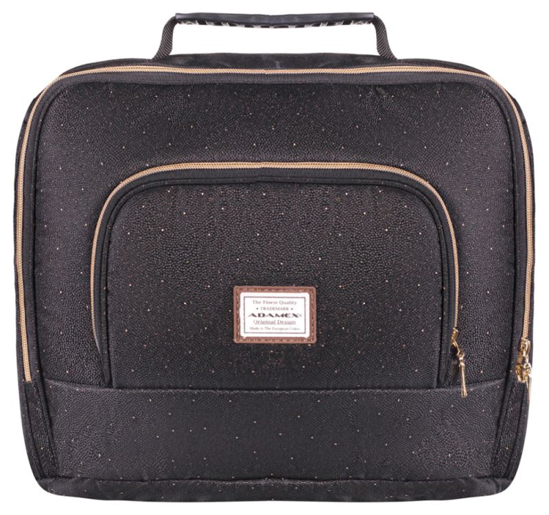 Коляска 2 в 1 Adamex Luciano Polar (Gold) Y117 черный в точку