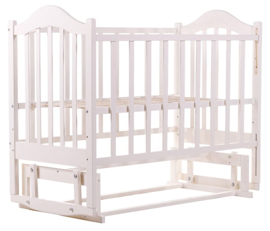 Кровать Babyroom Дина D201 маятник  белая