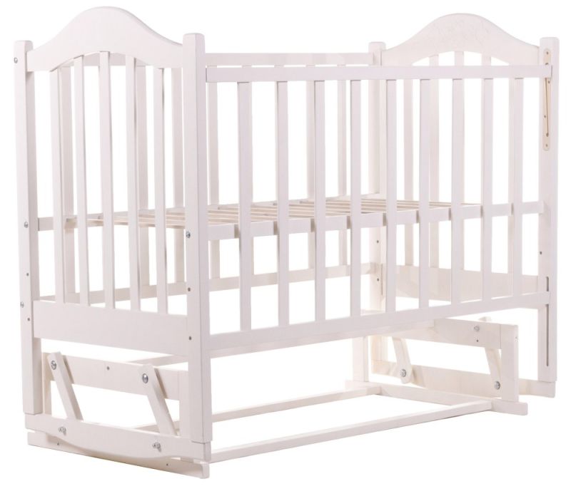 Кровать Babyroom Дина D201 маятник  белая