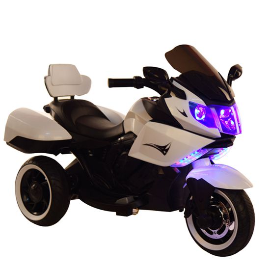 Електромобіль T-7224 WHITE мотоцикл 6V7AH мотор 2*20W з MP3 106*55*74 /1/