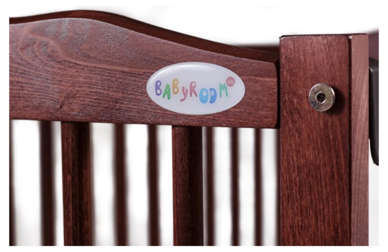 Кровать Babyroom Радуга маятник, ящик, откидной бок DVMYO-3  бук тик