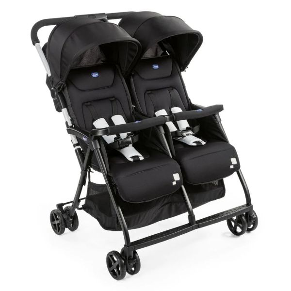 Прогулянкова коляска для двійні Chicco Ohlala Twin Black Прогулянкова коляска для двійні Chicco Ohlala Twin Black