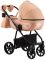 Коляска 2 в 1 Adamex Hybryd Plus BR264 персиковый - медный (принт) атлас