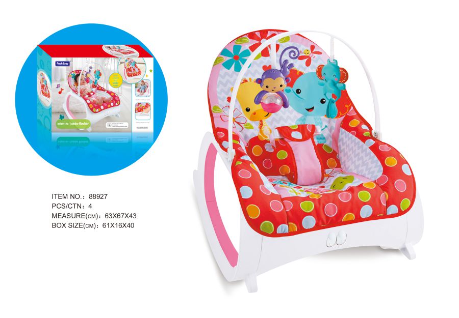 Дитячий шезлонг-гойдалка fitch baby2в1 0-18кг