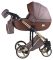Коляска 2 в 1 Adamex Luciano Polar (Gold) Y801A коричневый (кожа) - капучино