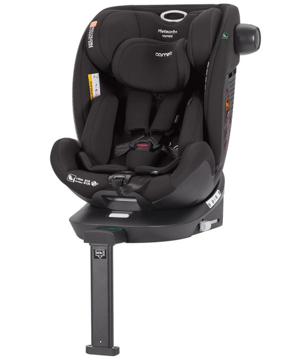 Автокрісло CARRELLO Meteorit+ CRL-17515 Carbon Grey i-Size 40-150см ISOFIX з поворотом та опорною стійкою