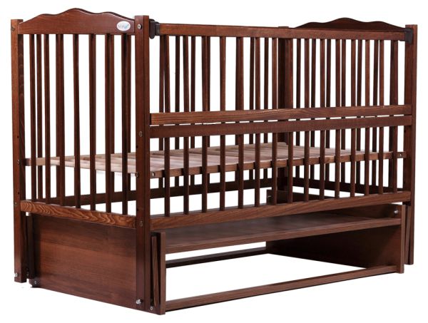 Кровать Babyroom Радуга маятник, откидной бок DVMO-2  бук орех Кровать Babyroom Радуга маятник, откидной бок DVMO-2  бук орех