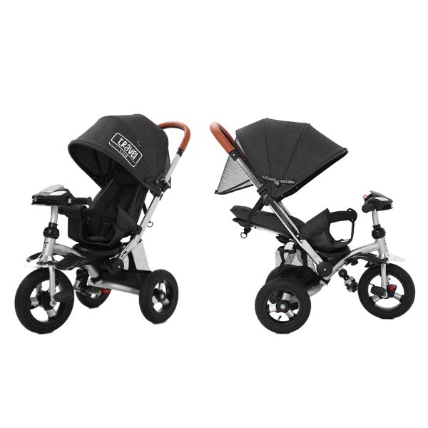Велосипед триколісний TILLY TRAVEL T-387 Чорний льон/1/ Велосипед триколісний TILLY TRAVEL T-387 Чорний льон/1/