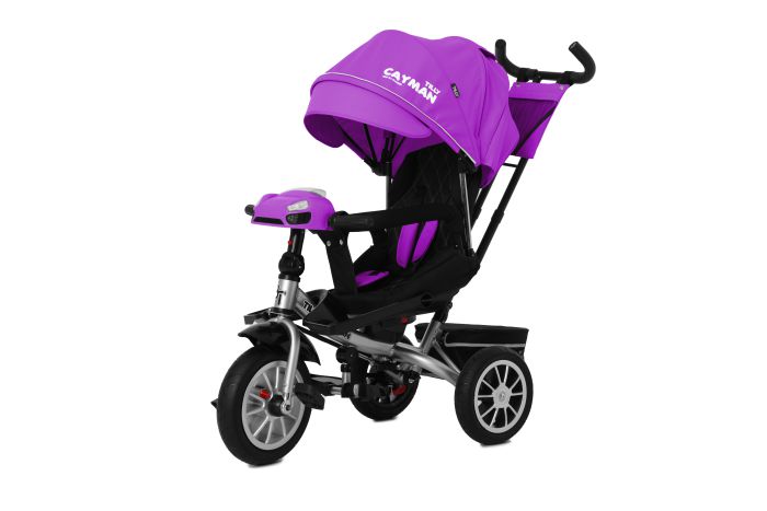 Велосипед трехколесный TILLY CAYMAN с пультом и усиленной рамой Фиолетовый