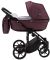 Коляска 2 в 1 Adamex Amelia шкіра 100% SM8 марсала перламутр
