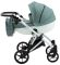Коляска 2 в 1 Bair Next White кожа 100% 68 нефрит