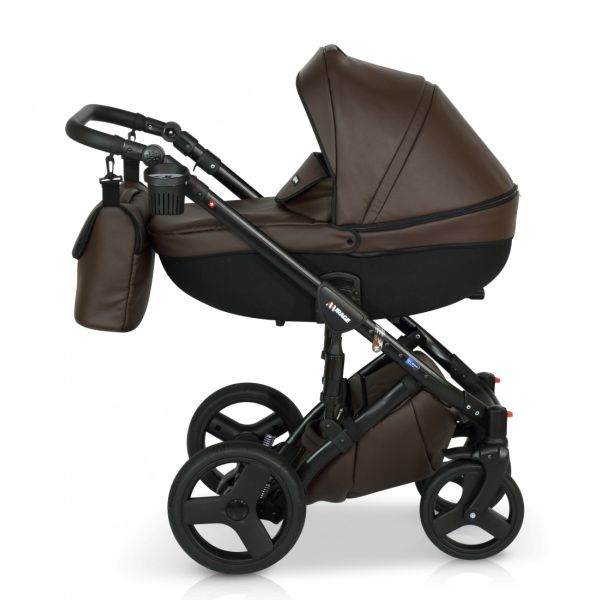Коляска 2 в 1 Verdi Mirage 08 коричневий темний