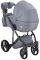 Коляска 2 в 1 Adamex Luciano кожа 100% Q121 серый перламутр
