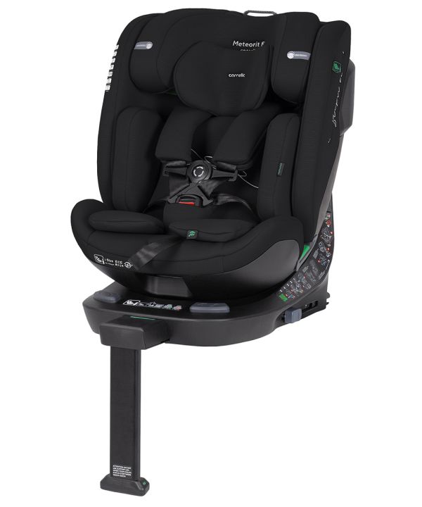 Автокресло CARRELLO Meteorit Fusion CRL-15101 Midnight Black i-Size 40-150см ISOFIX, поворот, опорная стойка