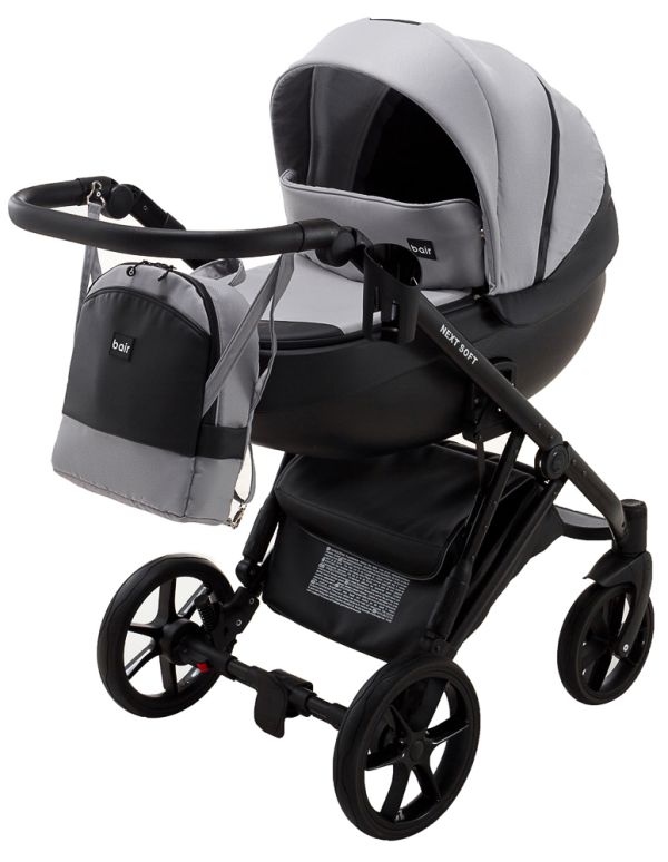 Коляска 2 в 1 Bair Next Soft 31 сірий