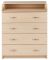 Пеленальний комод Babyroom Комод 4 тел.Big 102x80x50 дуб молочний