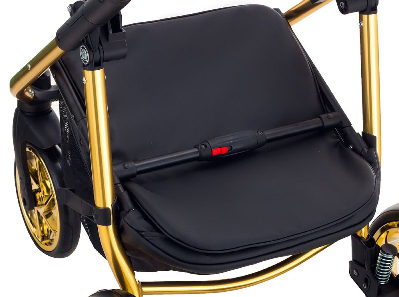 Коляска 2 в 1 Adamex Hybryd Plus Polar (Gold) Шкіра 100% Y216А зелений перламутр