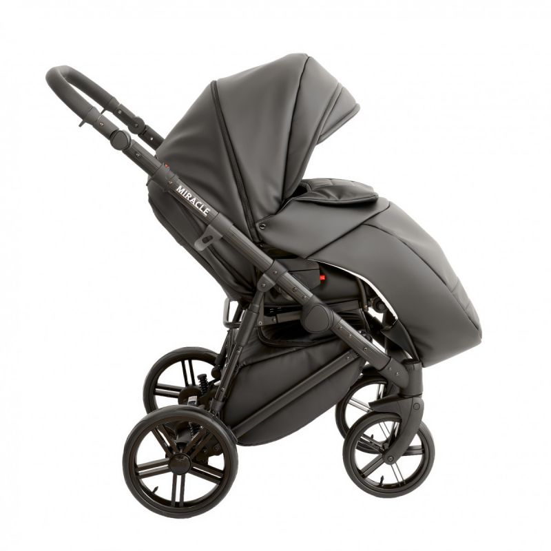 Коляска 2 в 1 Broco Miracle Black (black, чорний)