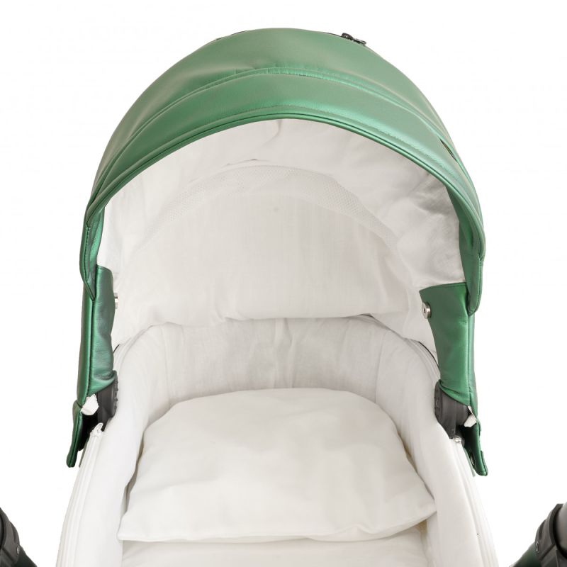 Коляска 2 в 1 Broco Miracle Black (green, зелений)