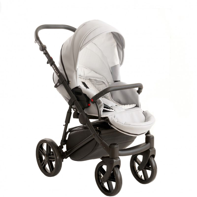 Коляска 2 в 1 Broco Miracle Black (grey, серый)