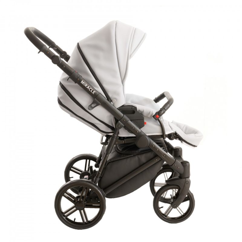 Коляска 2 в 1 Broco Miracle Black (grey, серый)