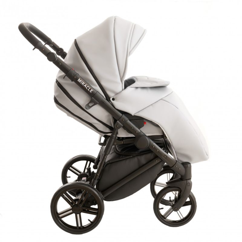 Коляска 2 в 1 Broco Miracle Black (grey, серый)
