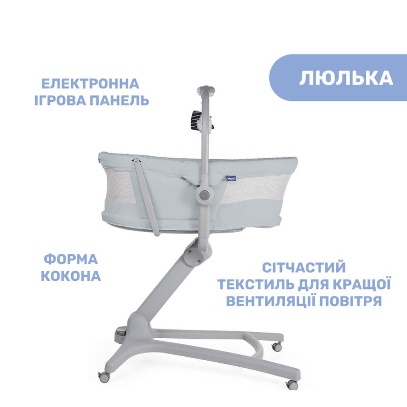 Кроватка-стульчик Chicco Baby Hug AIR 4 в 1 Antiguan Sky