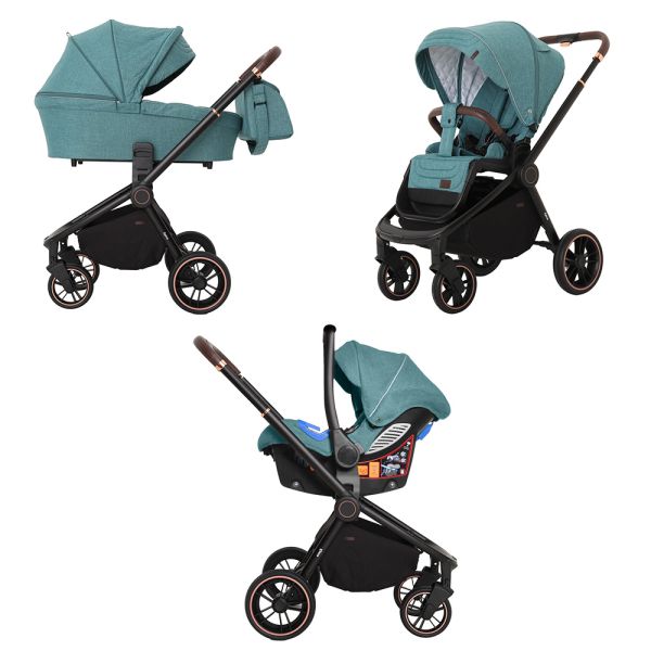 Коляска 3 в 1 CARRELLO Epica CRL-8511/1 Tea Green + дощовик /1/