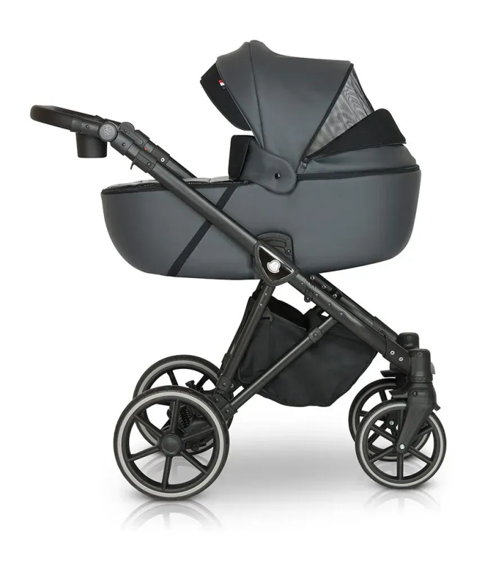 Коляска 2 в 1 Verdi Makan Black 02 Grey