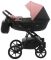 Коляска 2 в 1 Bair Kiwi шкіра 100% BK-44/15 рожевий (пудра) - чорний
