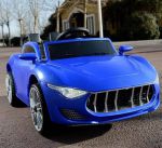 Електромобіль T-7637 EVA BLUE легковий на Bluetooth 2.4G Р/У 2*6V4AH мотор 2*25W з MP3 105*55*45 /1/