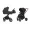 Коляска 2 в 1 CARRELLO Epica CRL-8510/1 Space Black +дождевик черная рама