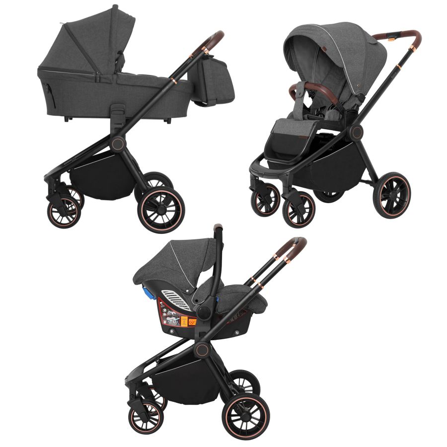 Коляска 3 в 1 CARRELLO Epica CRL-8511/1 Iron Grey + дощовик /1/