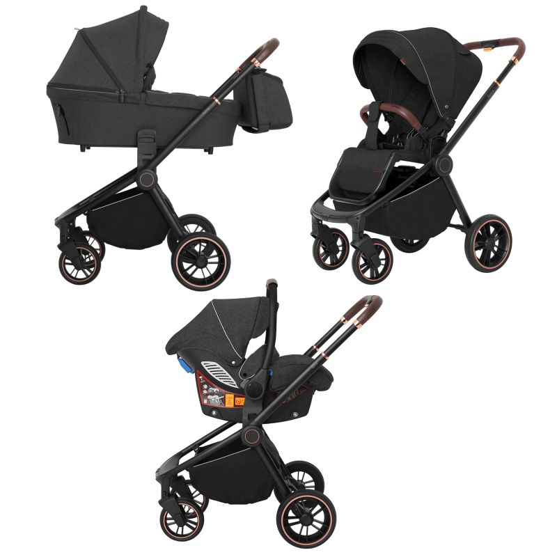 Коляска 3 в 1 CARRELLO Epica CRL-8511/1 Space Black +дождевик /1/