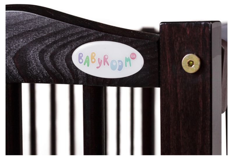 Ліжко Babyroom Веселка маятник, ящик, відкидний бік DVMYO-3 бук венге
