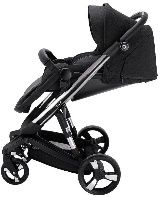Коляска 2 в 1 Bair Electra B-touch system BE-01 black (черный)
