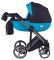 Коляска 2 в 1 Adamex Luciano Polar (Graphite) Y827 синій (шкіра) - чорний