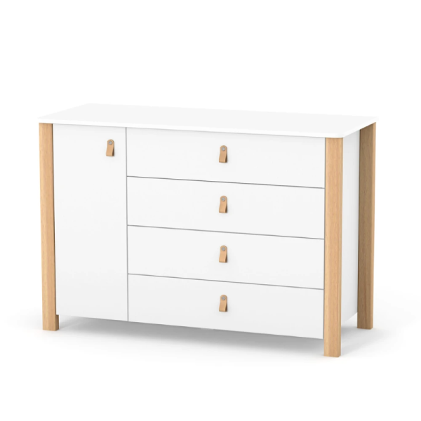 Комод Верес Монако 1200 біло-буковий