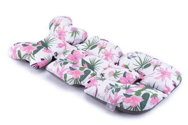 Матрас в коляску и автокресло Cottonmoose Air 828/82/99 rajaki ptak na bieli siatka szara (белый (райские Матрас в коляску и автокресло Cottonmoose Air 828/82/99 rajaki ptak na bieli siatka szara (белый (райские