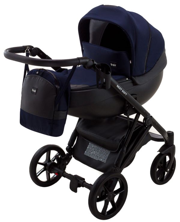 Коляска 2 в 1 Bair Next Soft 30 темно-синій